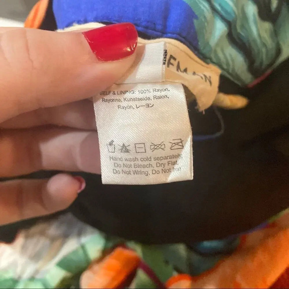 MARA HOFFMAN Cut Out Front Jumpsuit in Flora Stone Size 6 Tropical Floral Print - Picture 11 of 11